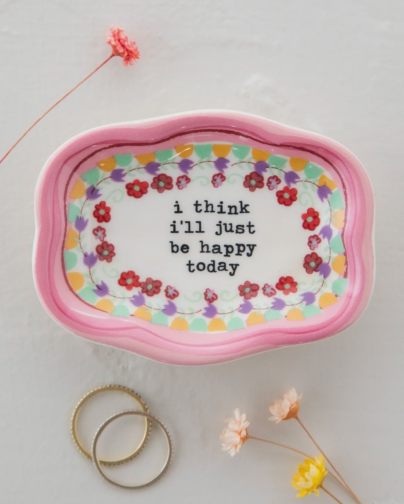 Artisan Trinket Dish Just Be Happy - Global Free Style
