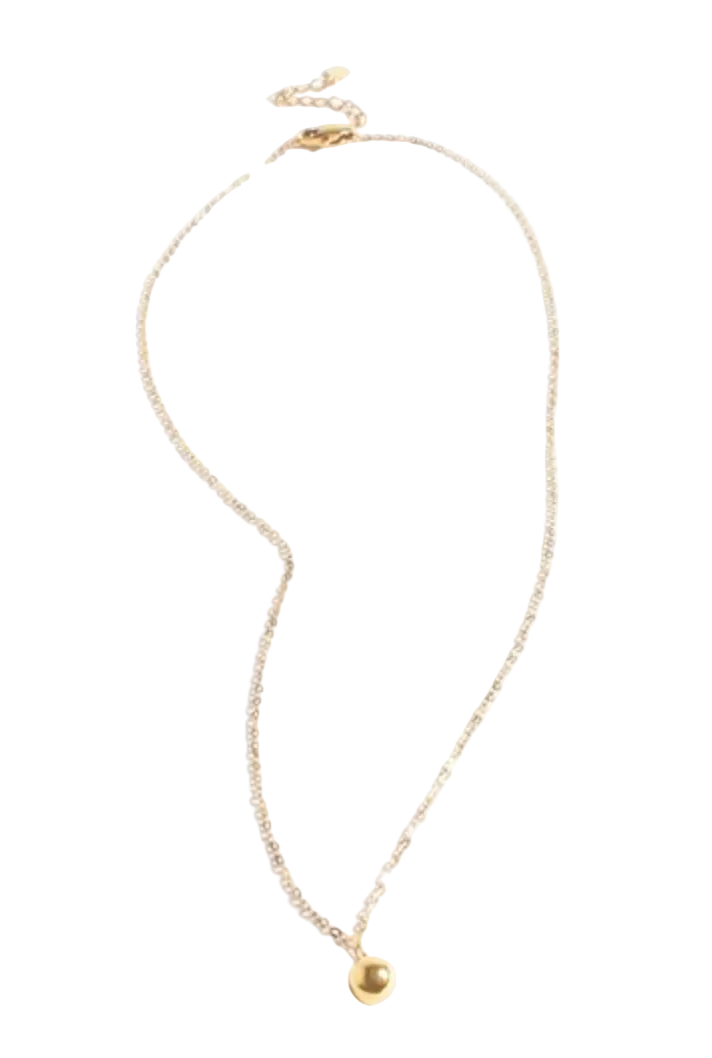 Adorne Dainty Ball Charm Necklace Gold Necklaces Adorne
