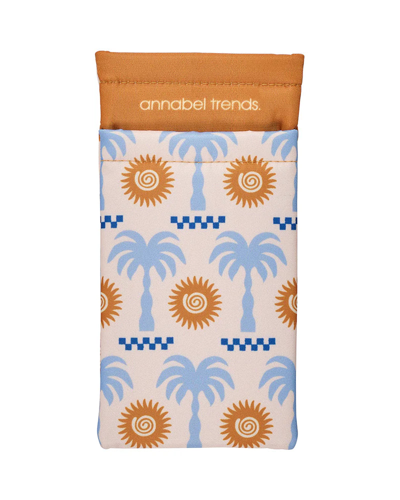 Double Glasses Case Sunglasses & Glasses Annabel Trends Palm Tan