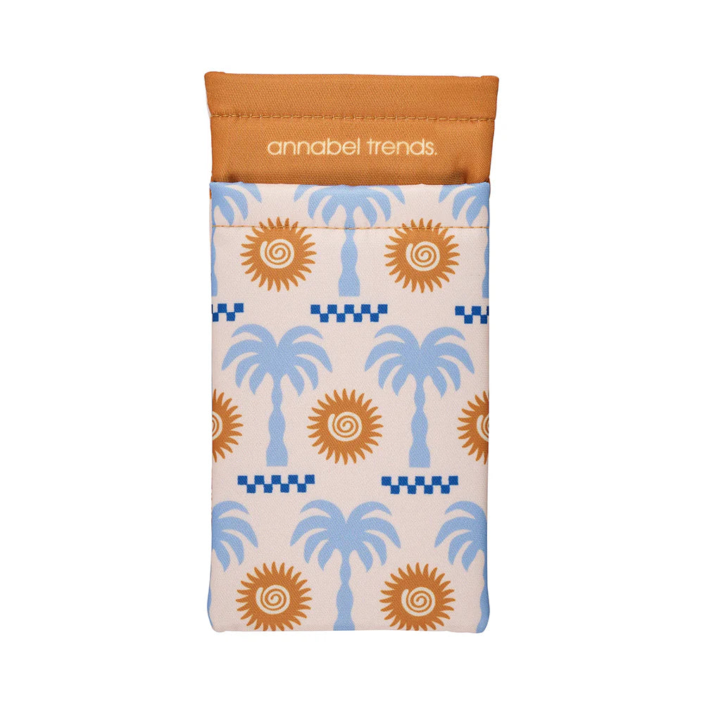 Double Glasses Case Sunglasses & Glasses Annabel Trends Palm Tan