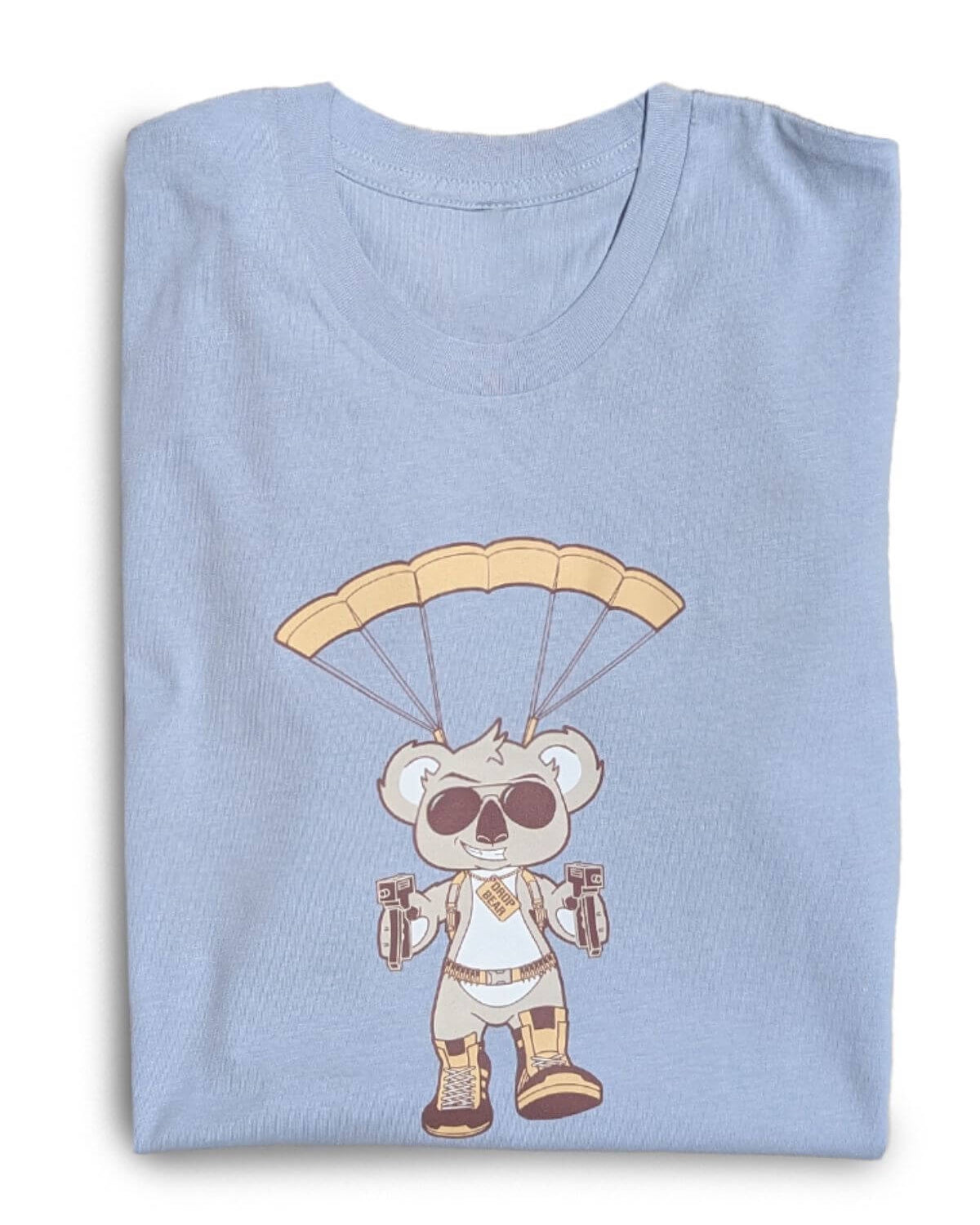 Drop Bear T Shirt Powder Blue Mens Tops Skumi XS