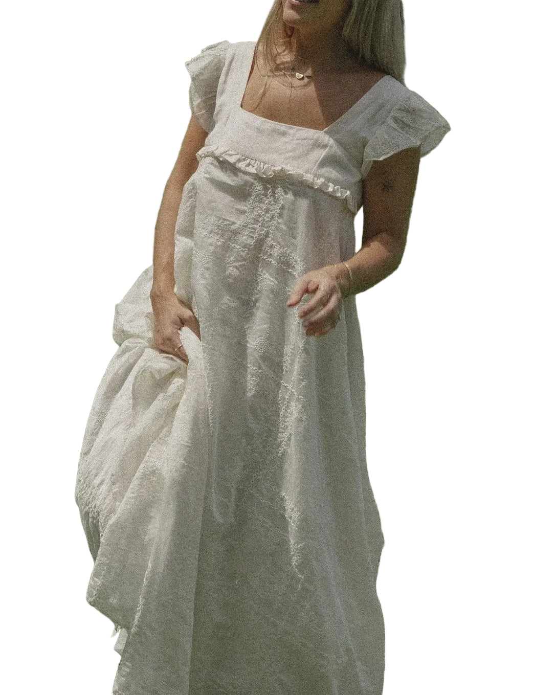 Swan Heirloom Maxi Dress White Dresses Jollou AU 6-8