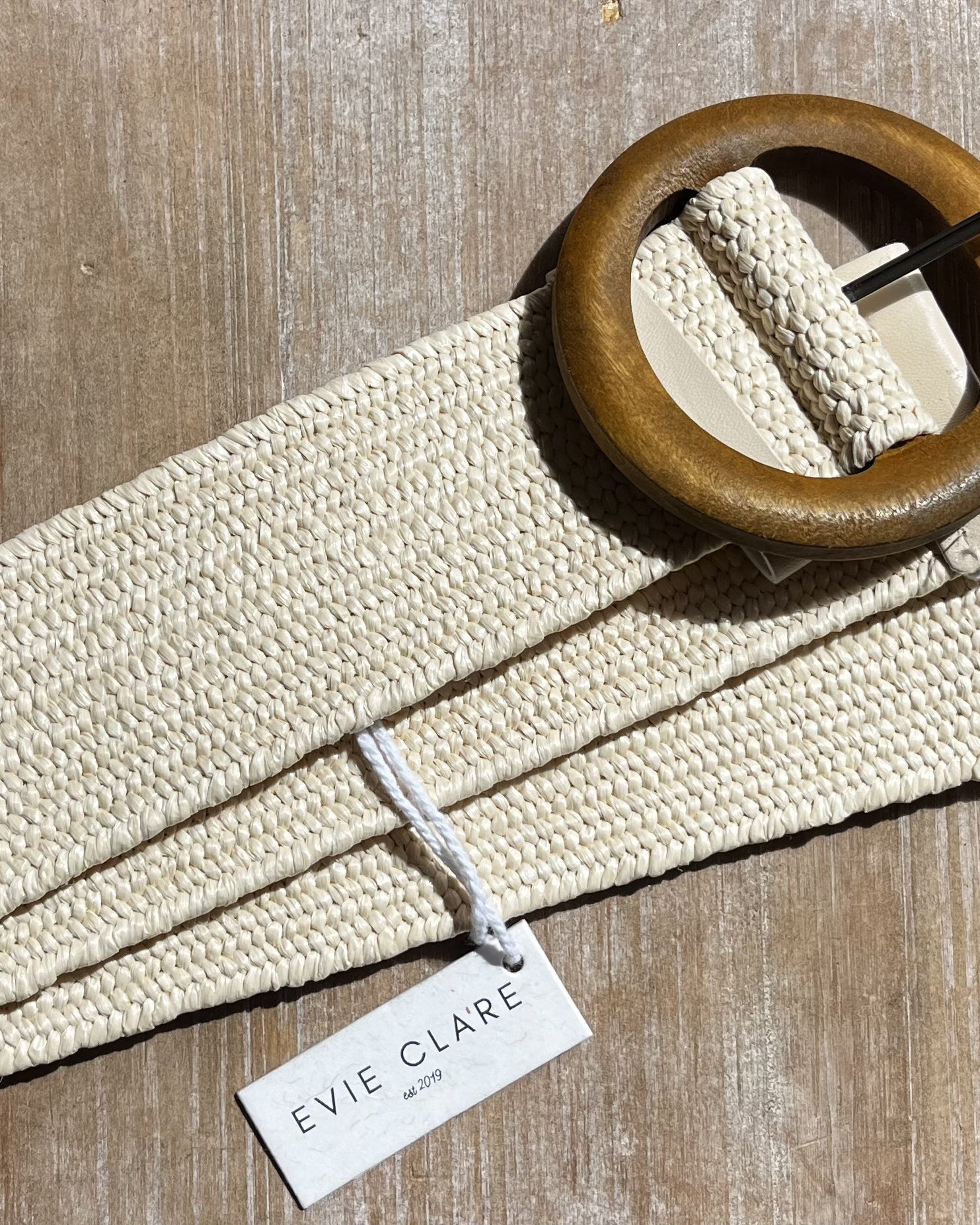 Evie Stretch Belt Cream - Global Free Style