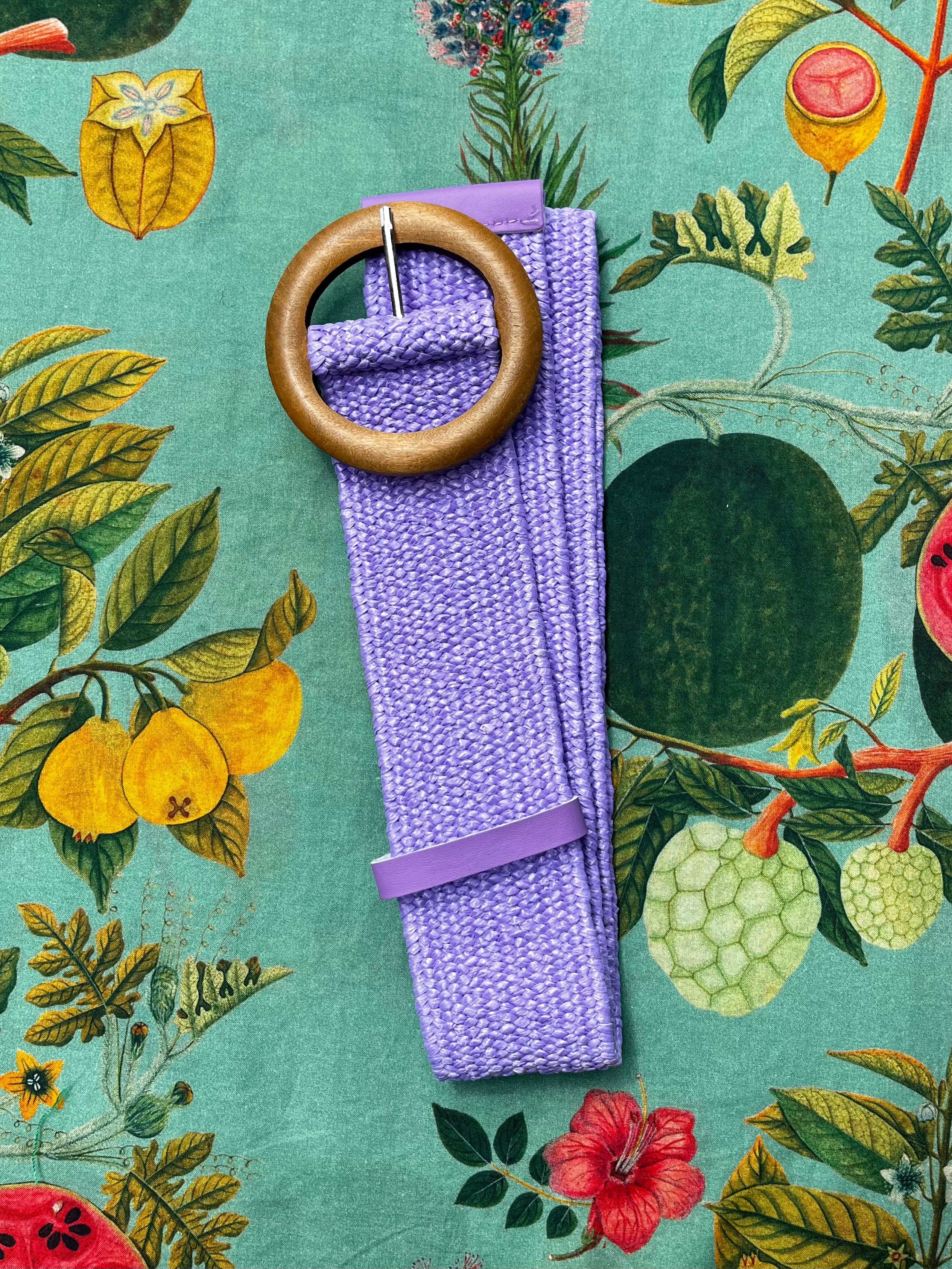 Evie Stretch Belt Lilac Belts Evie Clare