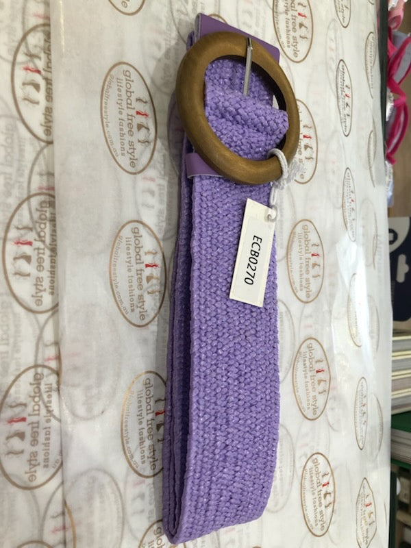 Evie Stretch Belt Lilac - Global Free Style