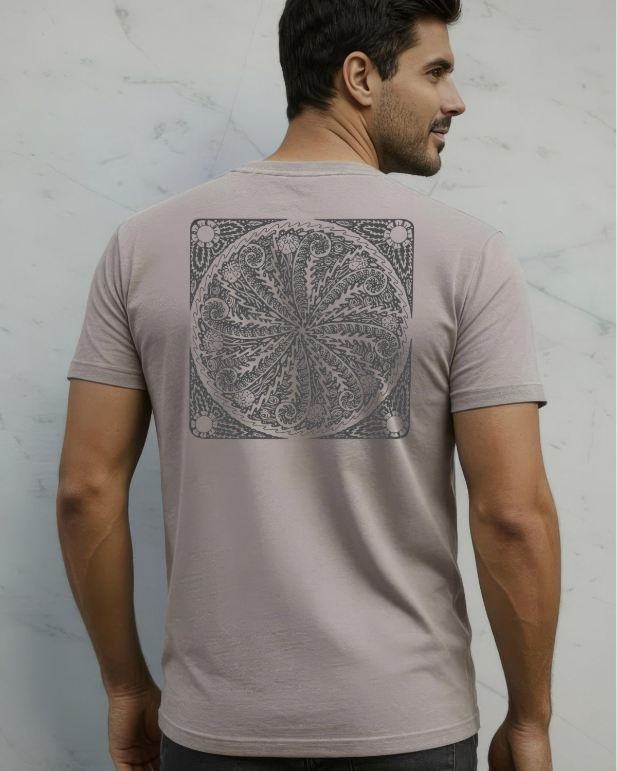 Fern Mushroom Brown Mens T-shirt Mens Tops Skumi