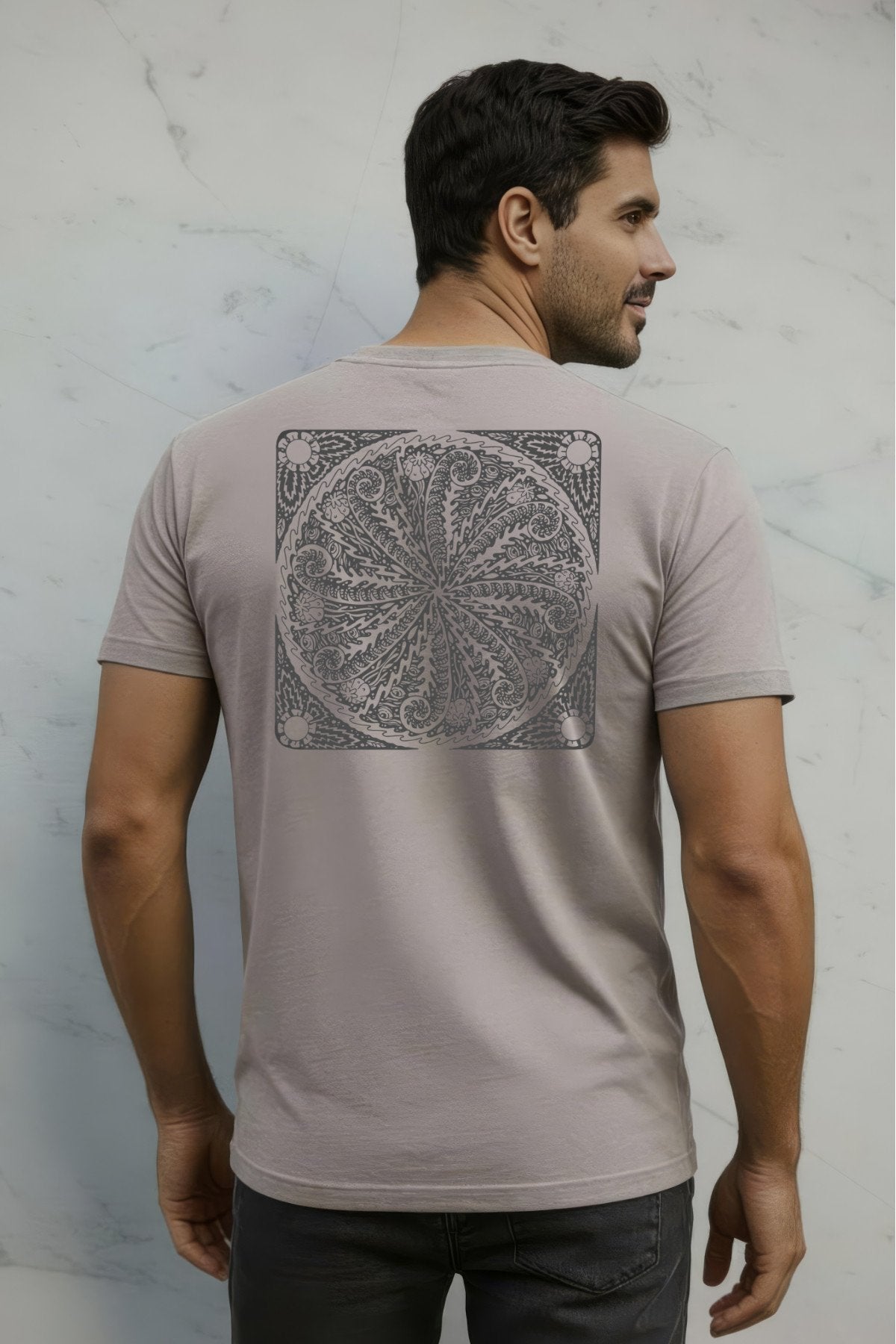 Fern Mushroom Brown Mens T-shirt Mens Tops Skumi