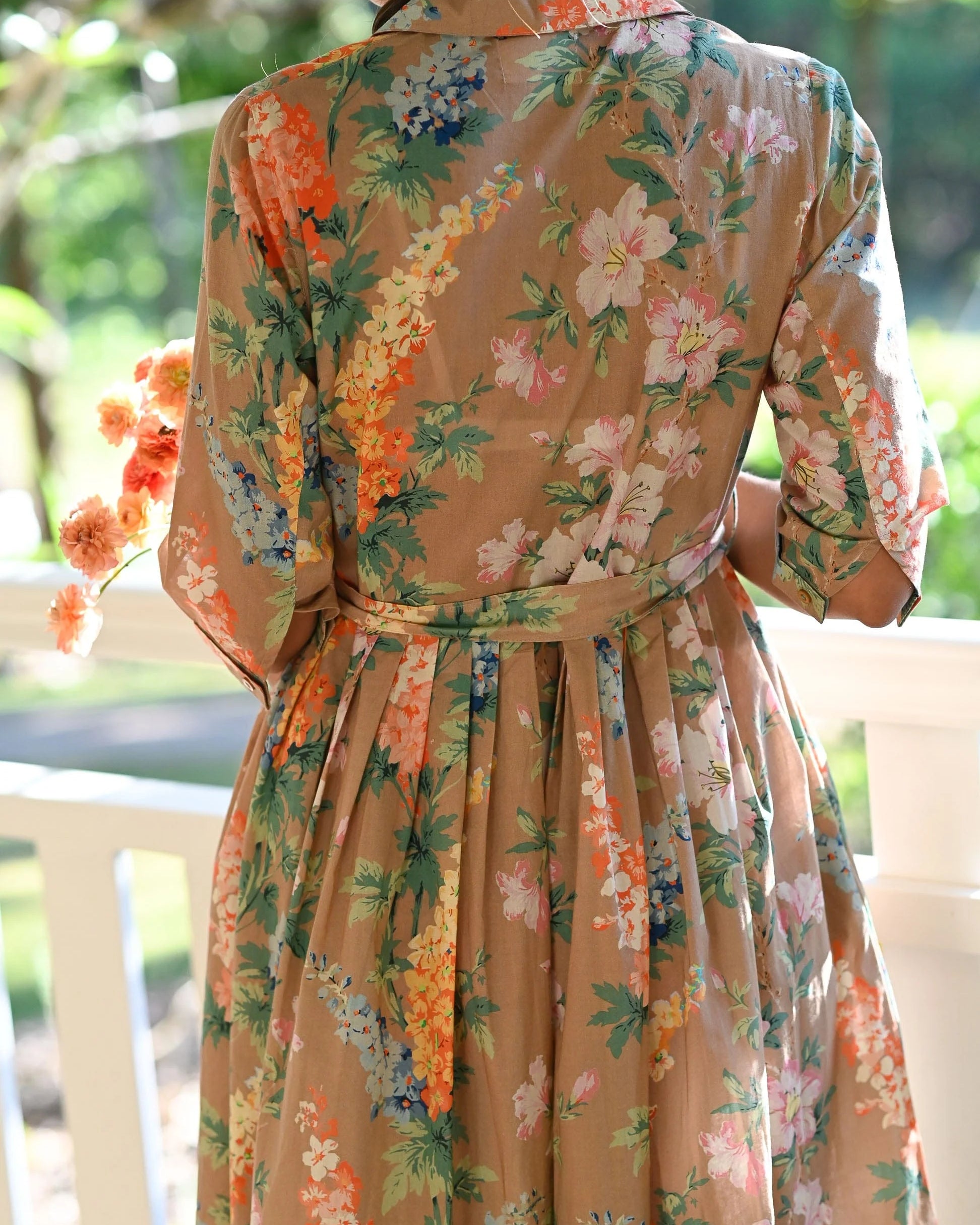 Gianna Dress in Flora Dresses Lazybones