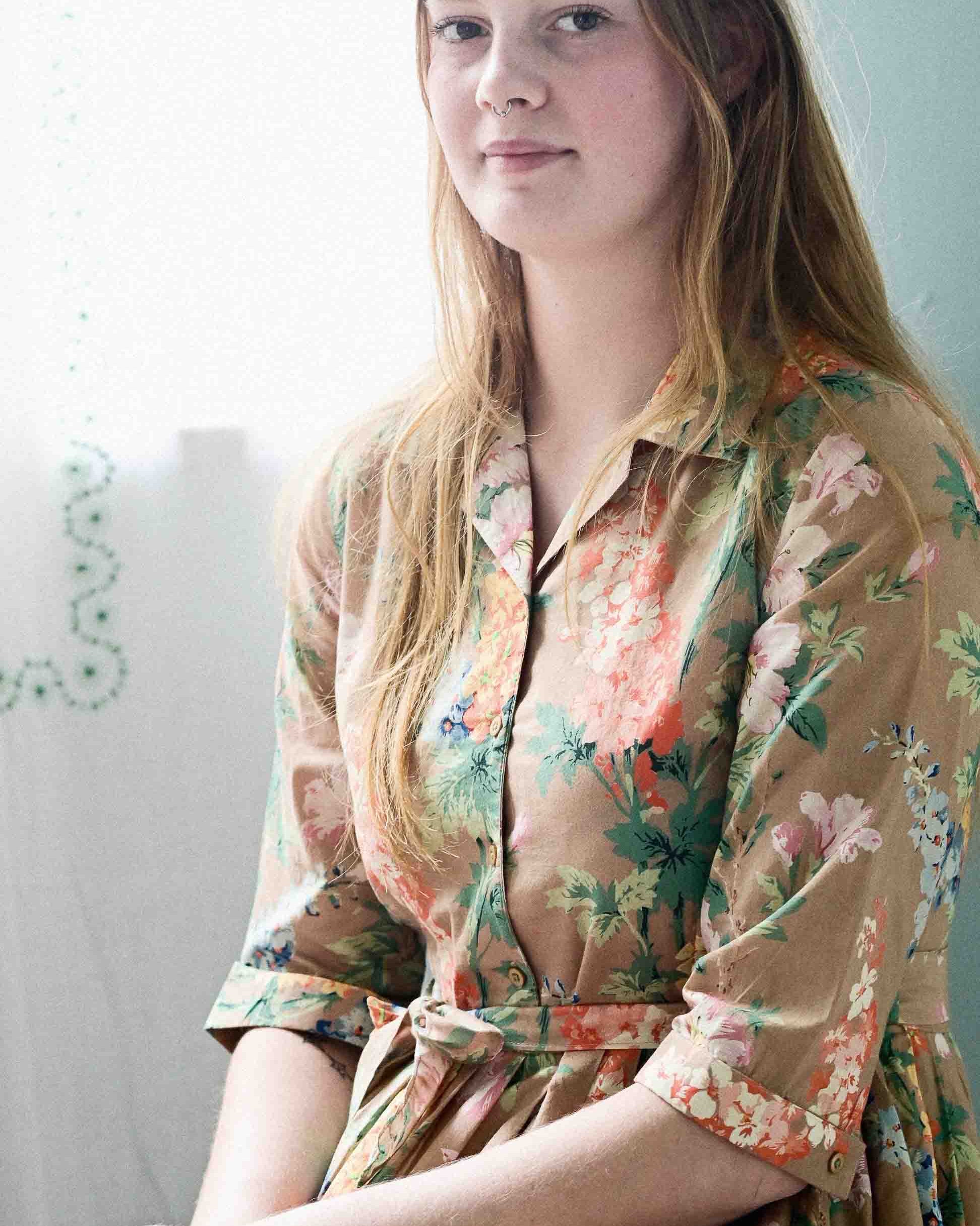 Gianna Dress in Flora Dresses Lazybones