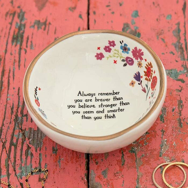 Giving Trinket Bowl You Are Braver Gifts and Accessories Natural Life