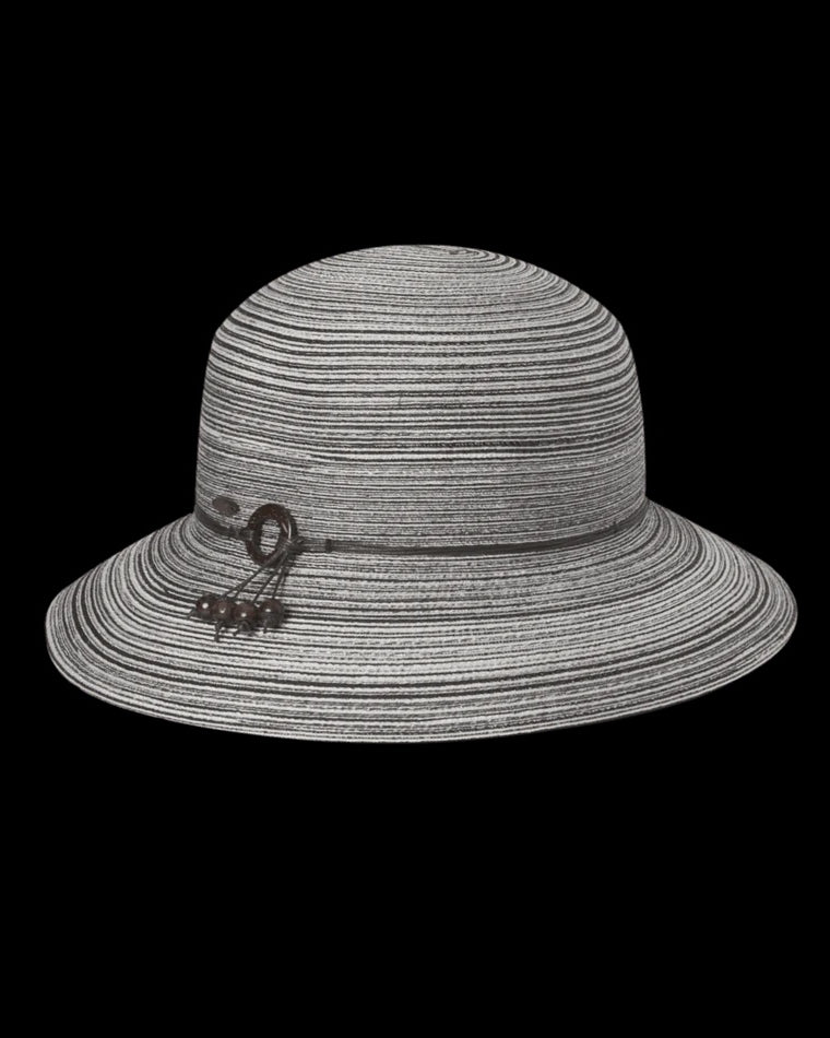 Ladies Short Brim Hat Sophia Grey Hats & Millinery Kooringal
