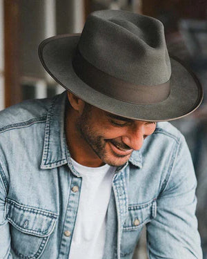Universal Mid Brim Fedora Jones Hat Mens Hats Kooringal