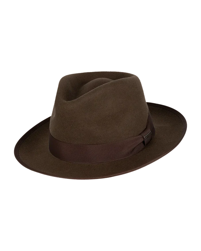 Jones Fedora Hat Dark Brown Hats & Millinery Kooringal