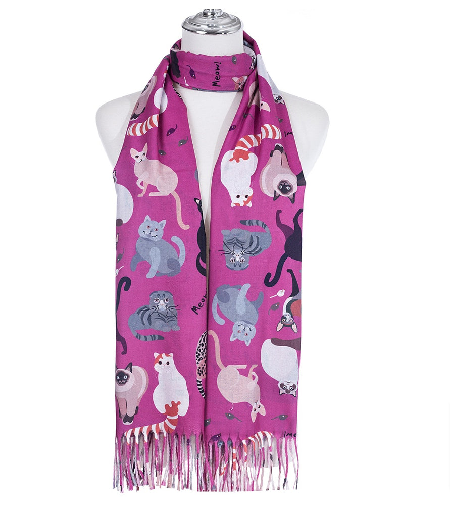 Cat Scarf Pink - Global Free Style