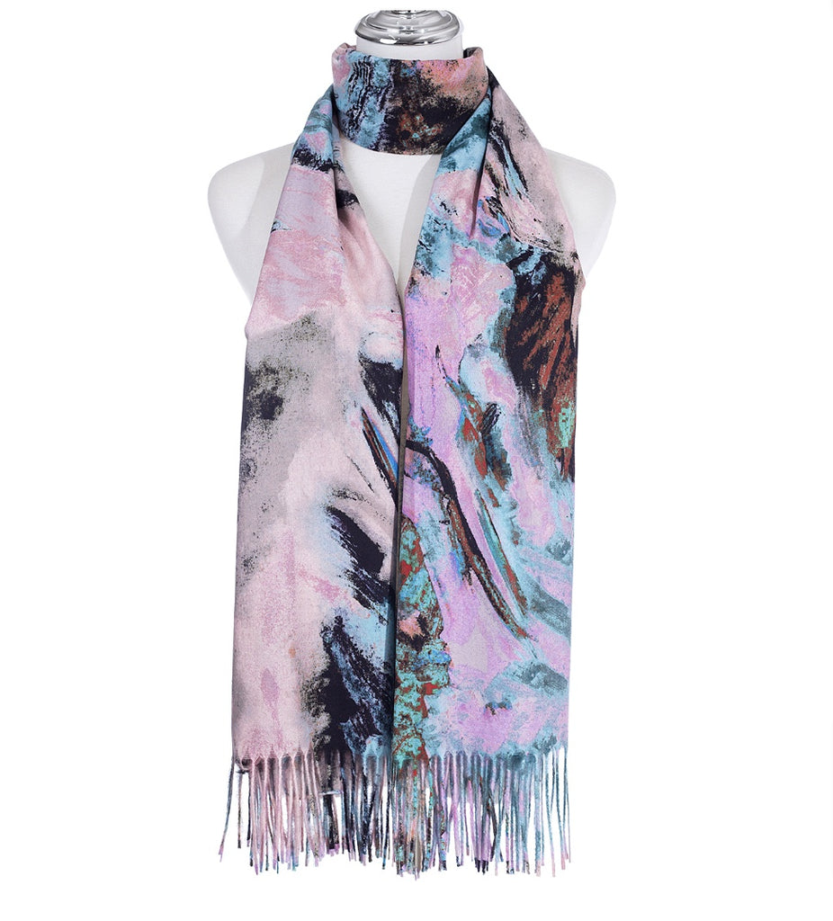 Watercolour Scarf Pink - Global Free Style