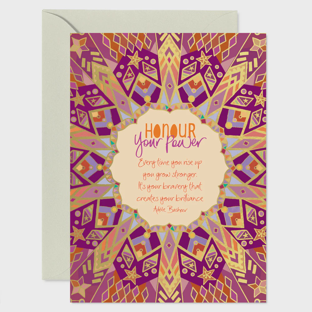 Intrinsic Honour Your Power Greeting Card Cards and Wrap Intrinsic