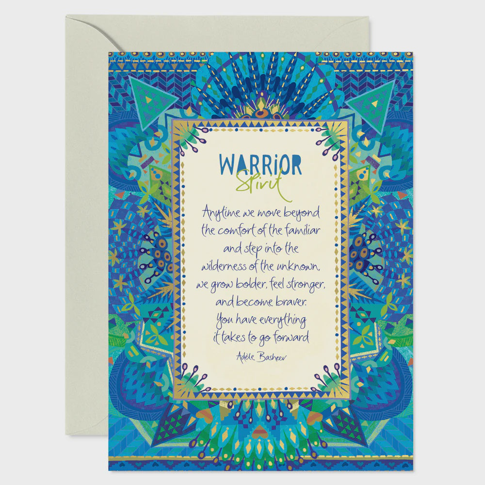 Intrinsic Warrior Spirit Greeting Card Cards and Wrap Intrinsic