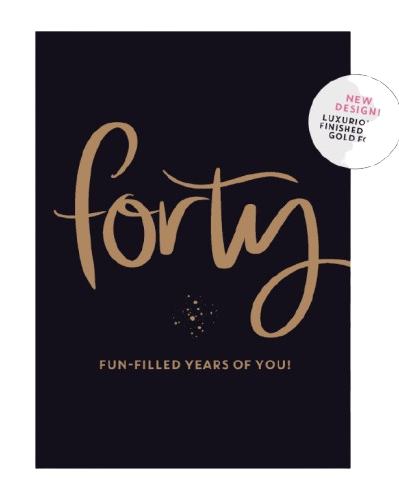 Forty Greeting Card Cards and Wrap Just Smitten