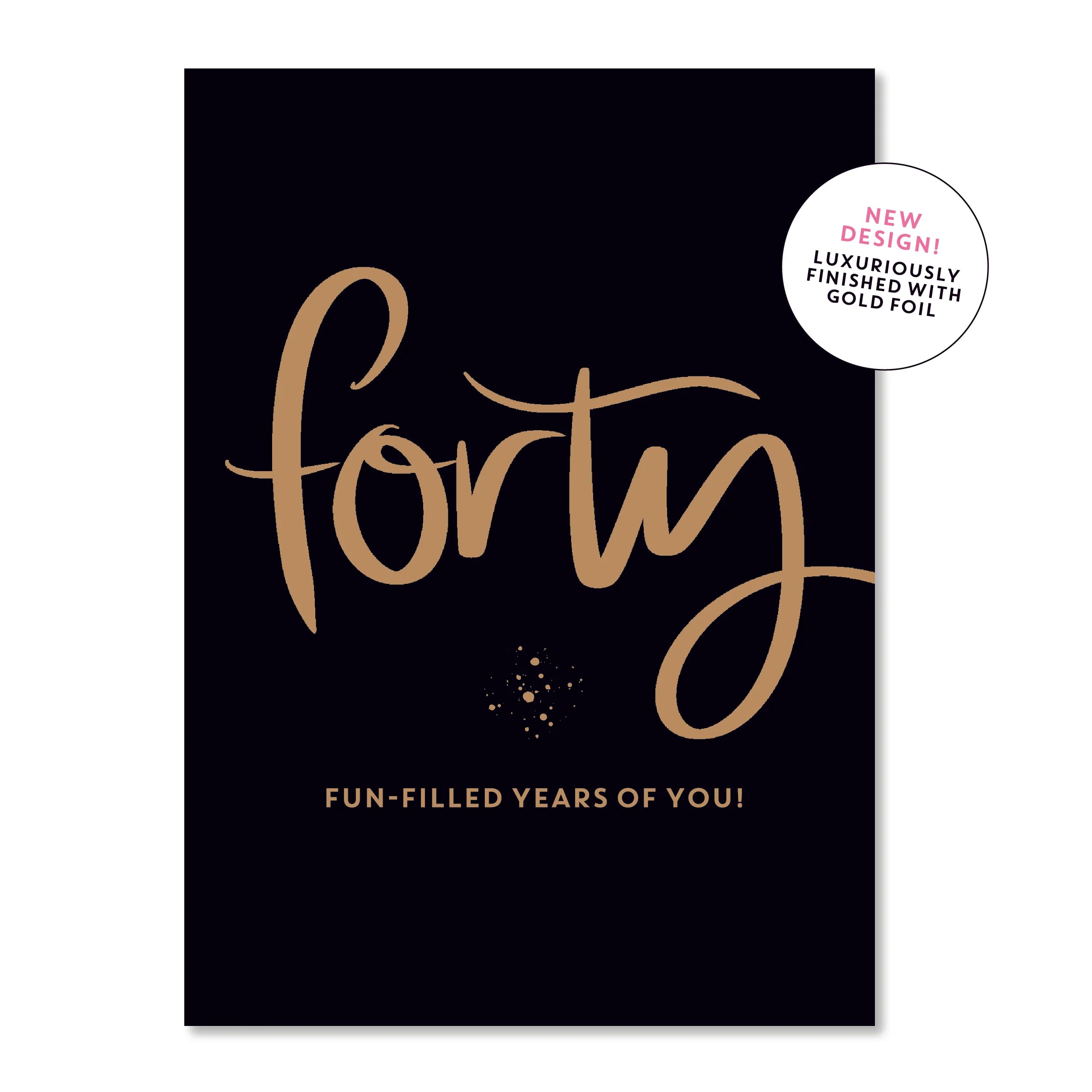 Forty Greeting Card Cards and Wrap Just Smitten
