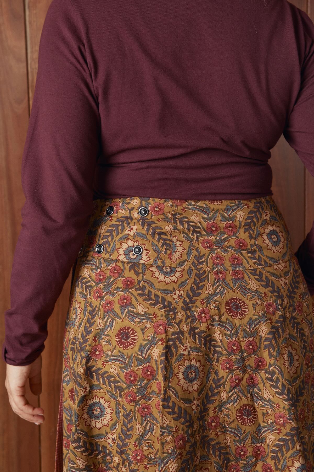 Jaya Reversible Skirt - Spice & Red Check Skirts MahaShe