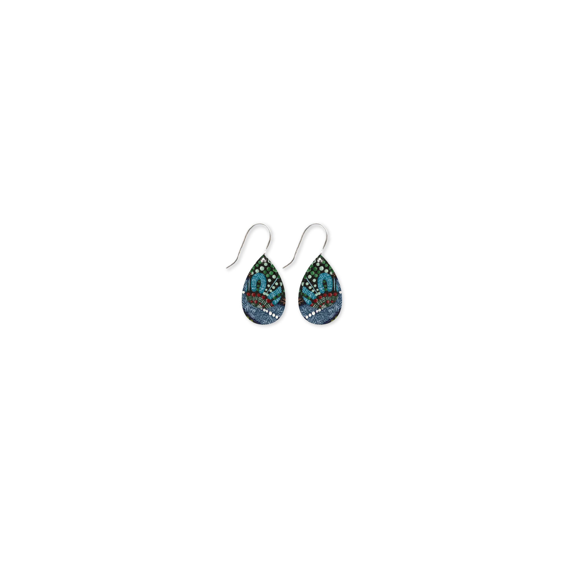 Jellurgal Songlines Layered Double Tear Drop Earring Earrings Moe Moe