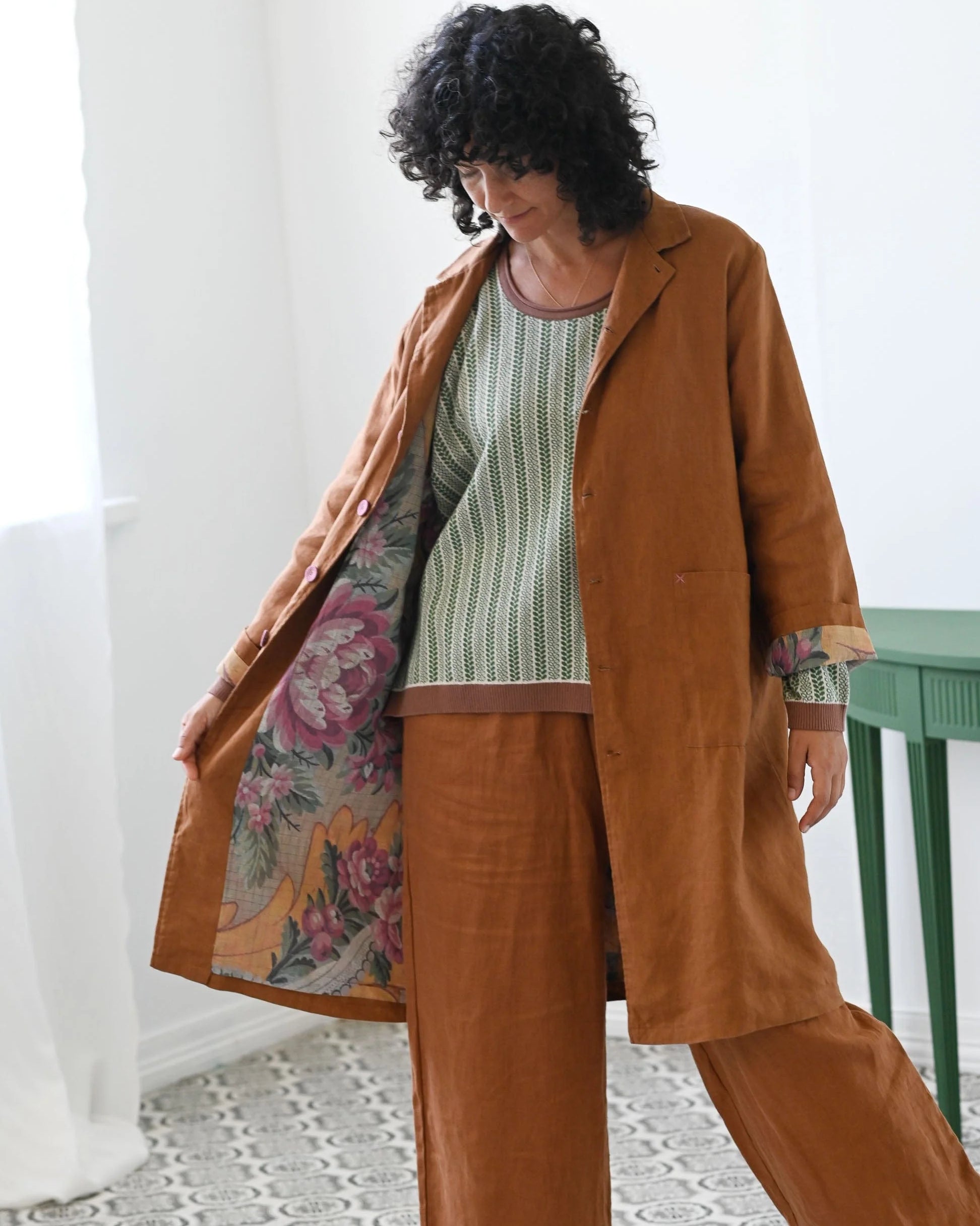 Jenna Jacket Tan Linen Jackets Lazybones