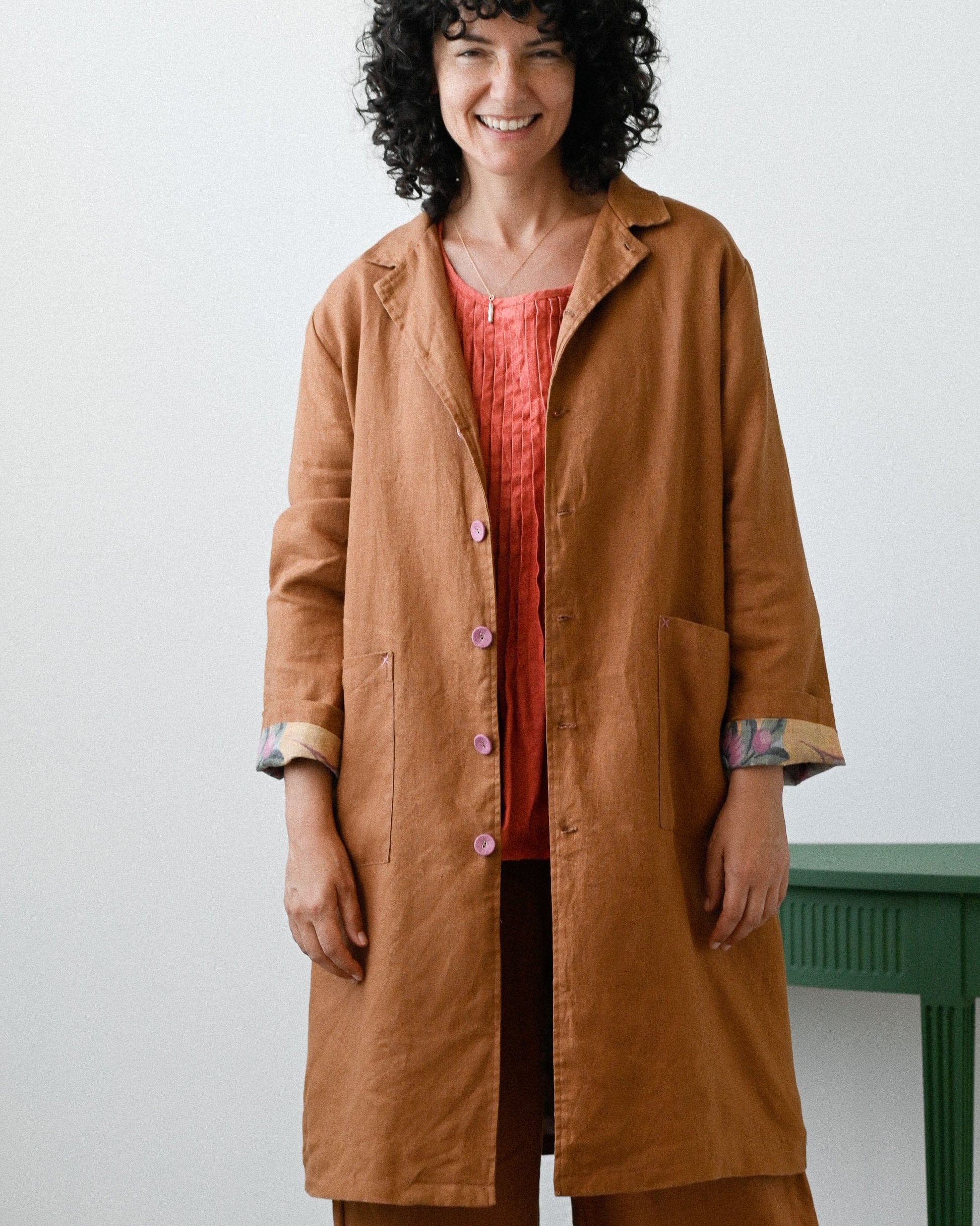 Jenna Jacket Tan Linen Jackets Lazybones