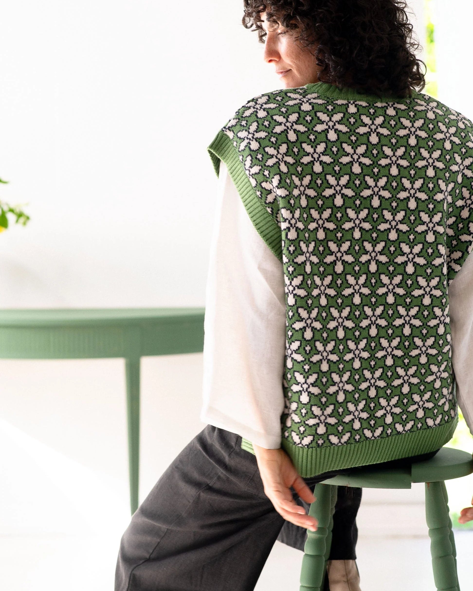 Jo Vest Flowers Tops Lazybones