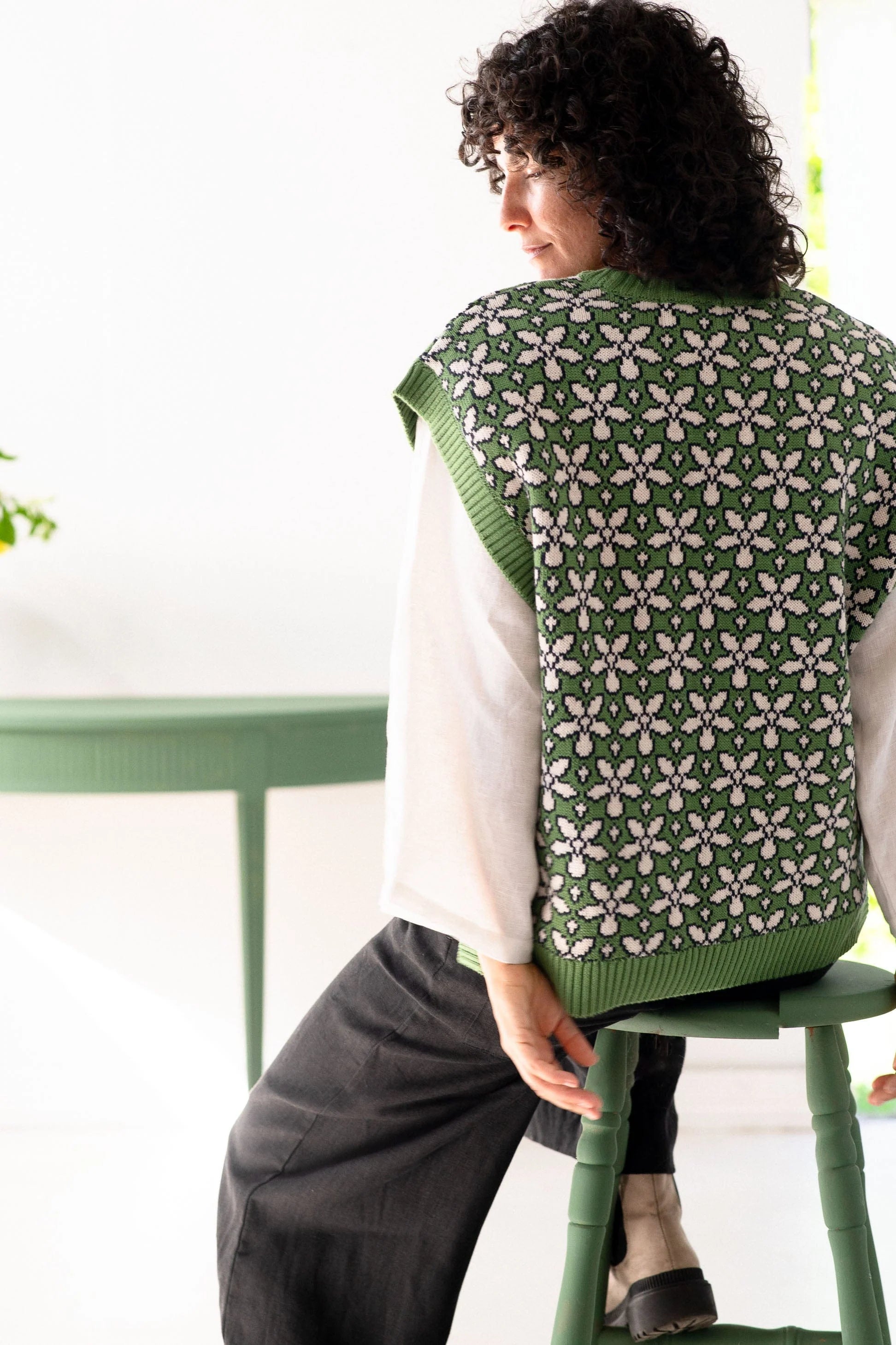 Jo Vest Flowers Tops Lazybones