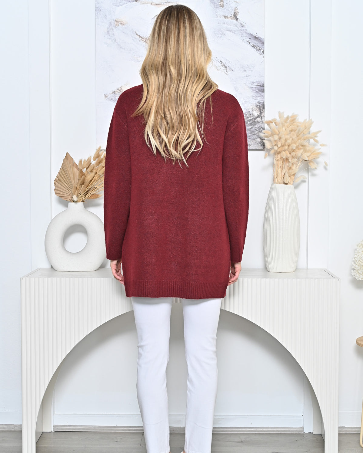 Button Cardigan Plum Jackets New u Collection