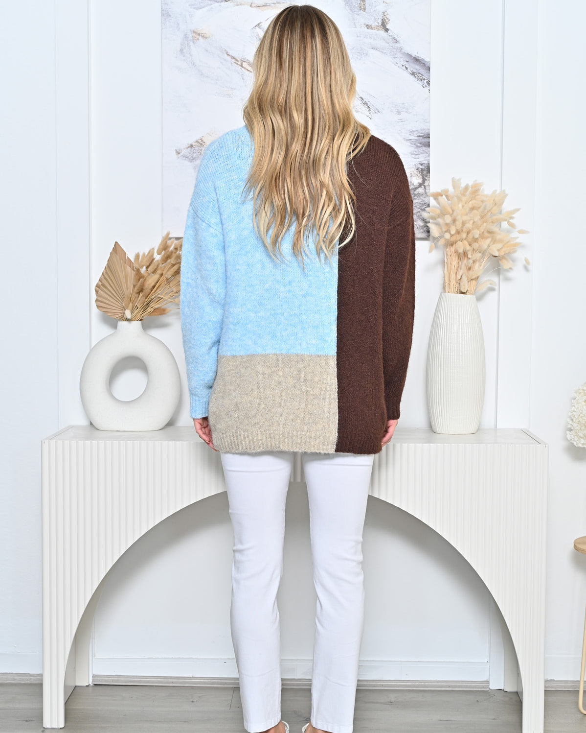 Panel Jumper Chocolate Blue Jackets New u Collection