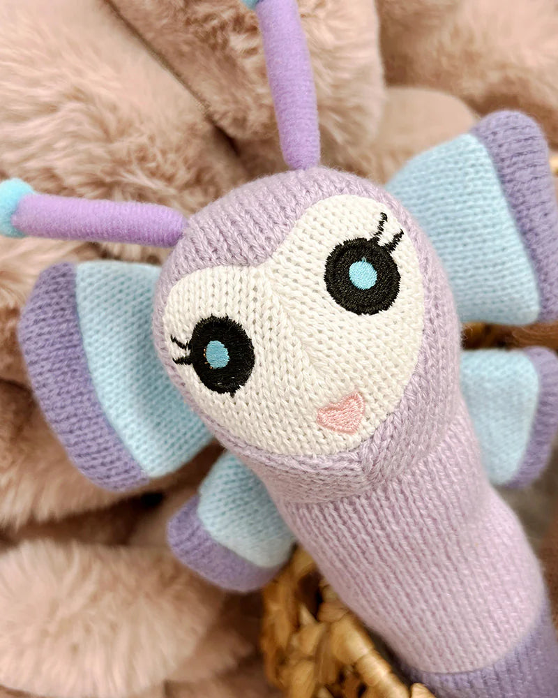 Hand Rattle Knit Butterfly Gifts and Accessories Annabel Trends