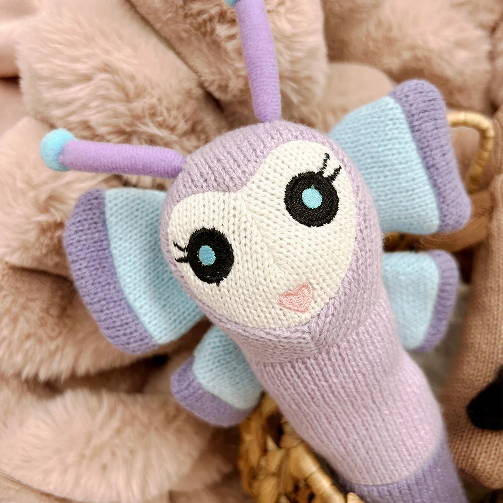 Hand Rattle Knit Butterfly Gifts and Accessories Annabel Trends