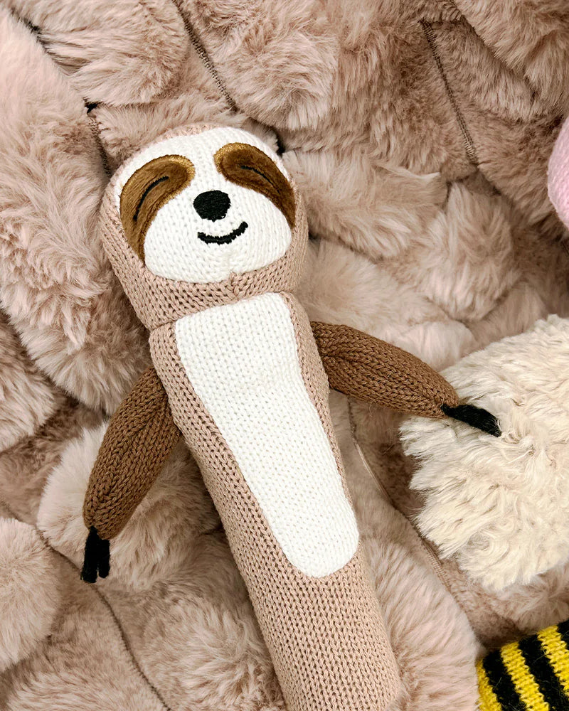 Hand Rattle Knit Sloth Gifts and Accessories Annabel Trends