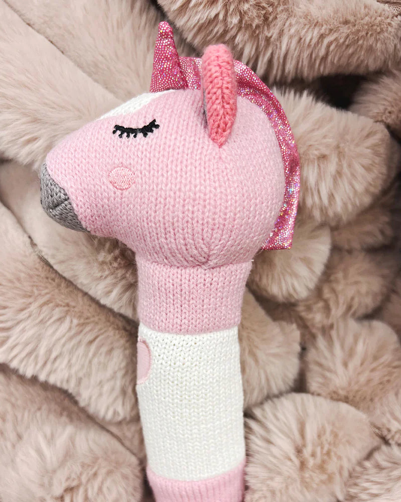 Hand Rattle Knit Unicorn Gifts and Accessories Annabel Trends