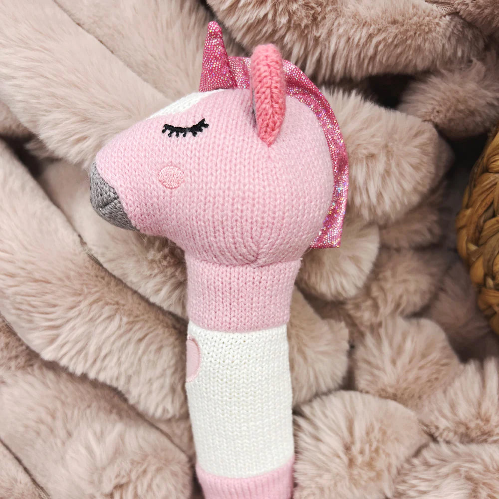 Hand Rattle Knit Unicorn Gifts and Accessories Annabel Trends