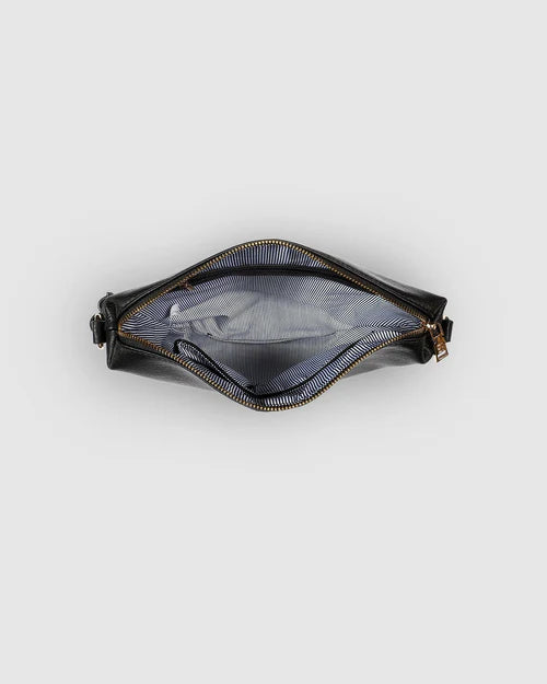 Kasey Stripe Crossbody Bag Black Bags and Purses Louenhide