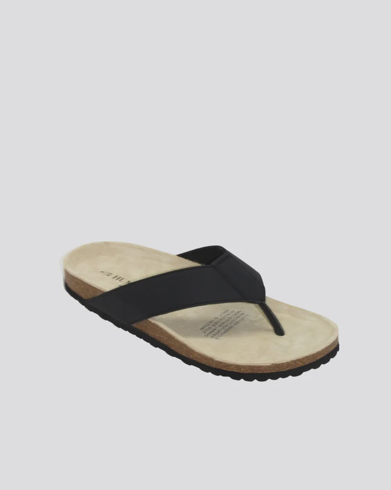 Logan Mens Sandal Black Shoes Human Premium