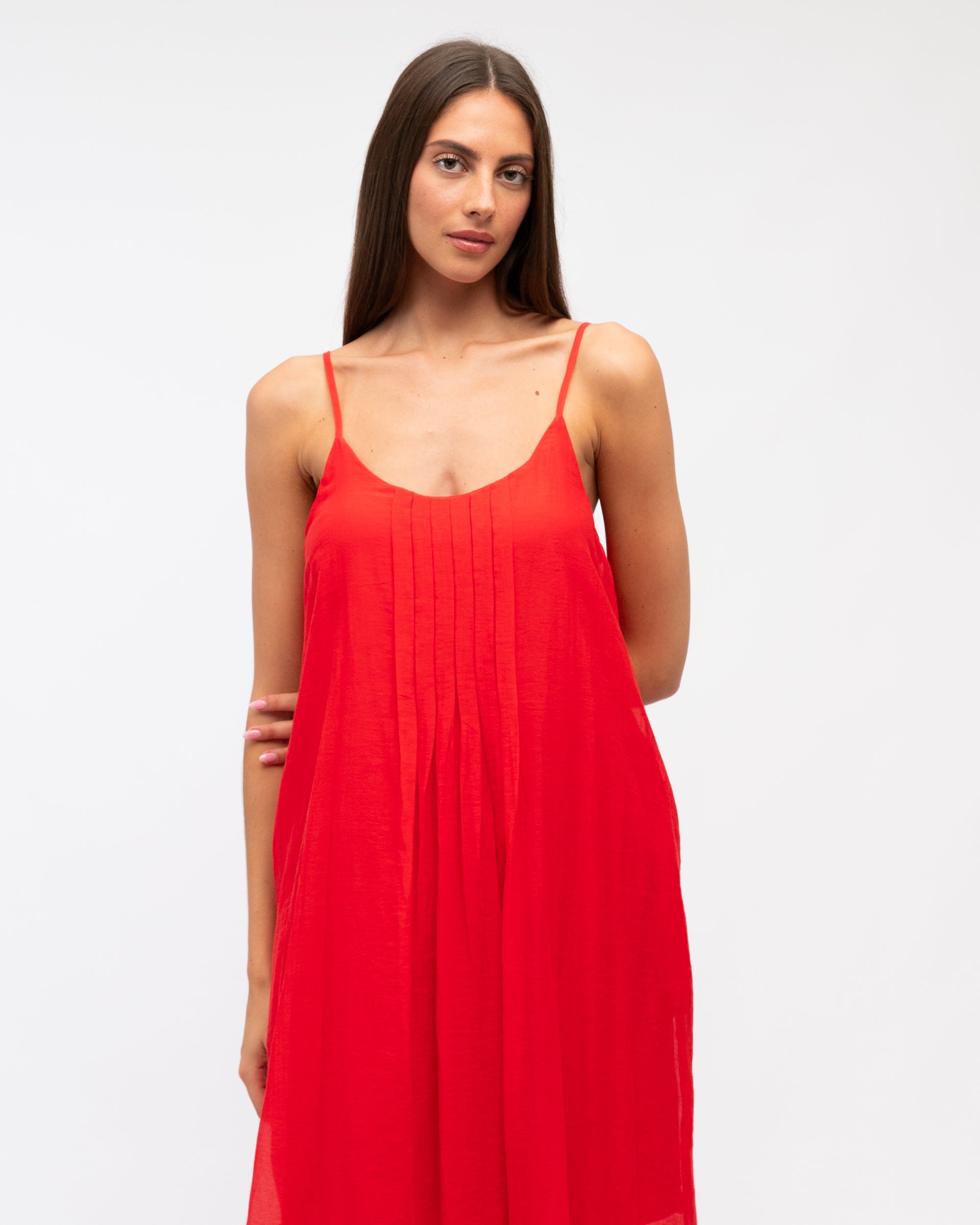 Lara Dress Red Dresses Label of Love