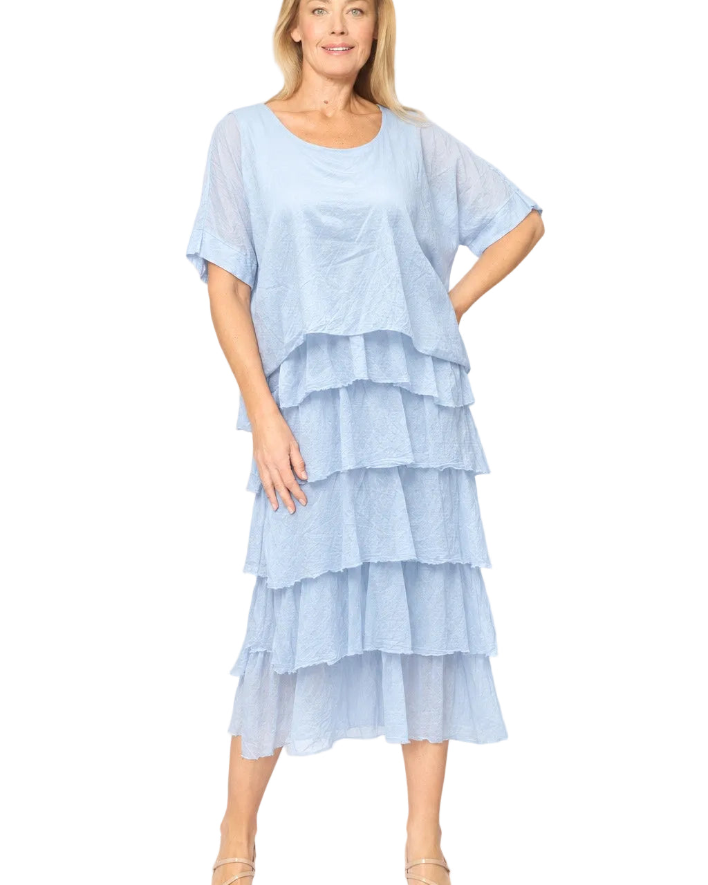 Multi Layers Dress Sky Blue Dresses La Strada S(8)
