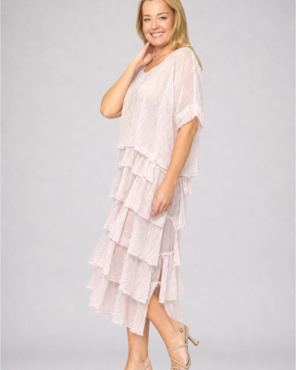 Multi Layers Dress Pink Dresses La Strada