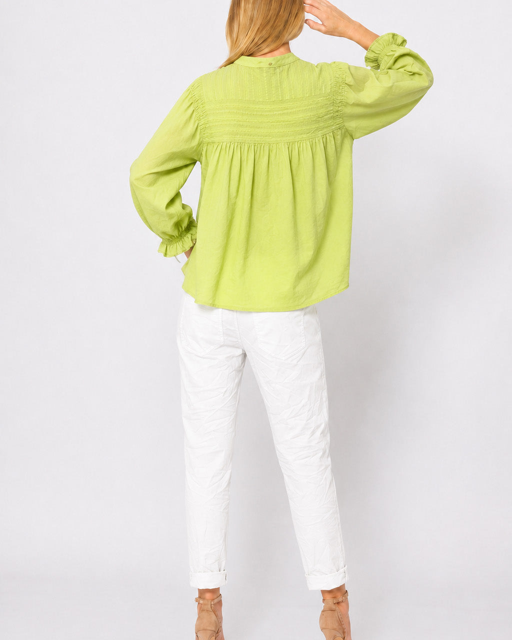 Linen Pant White Bottoms La Strada