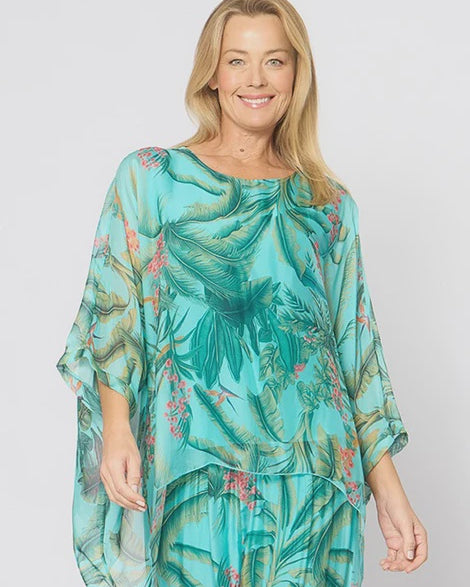 Kaftan Top Acqua Garden Tops La Strada