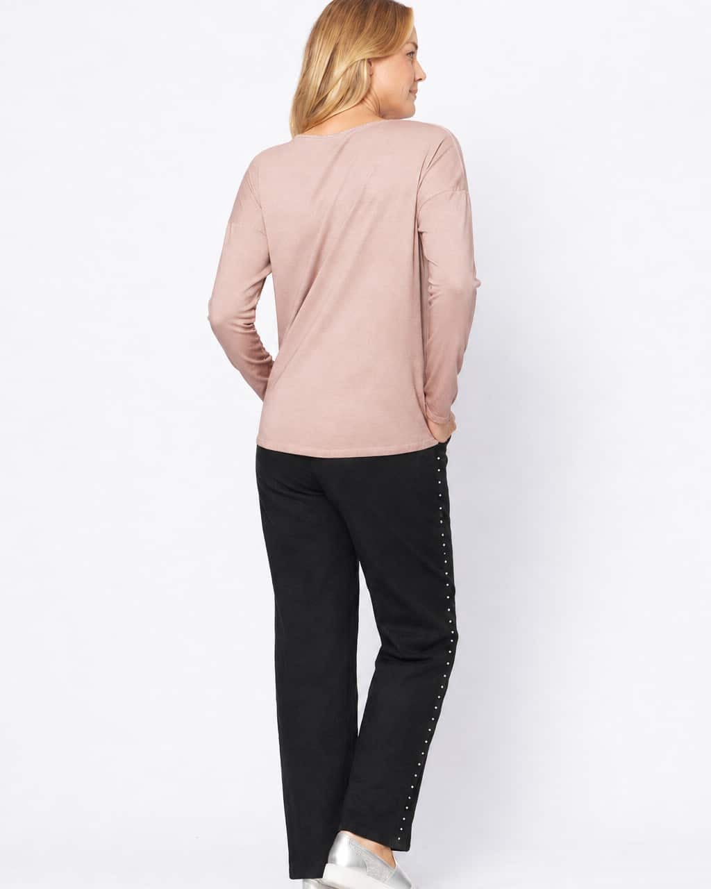 Bling Tape Pants Black Bottoms La Strada