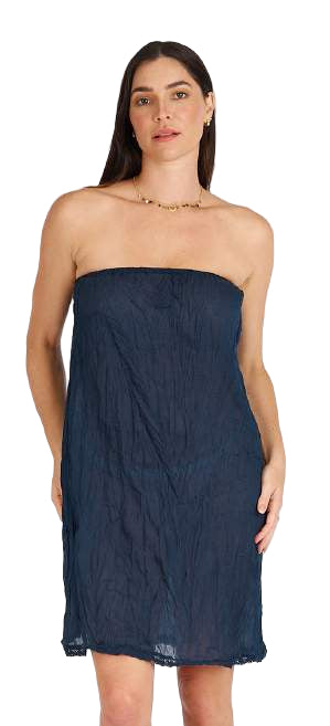 Lula Soul Strapless Slip Long Navy Dresses Lula Soul XS(6)