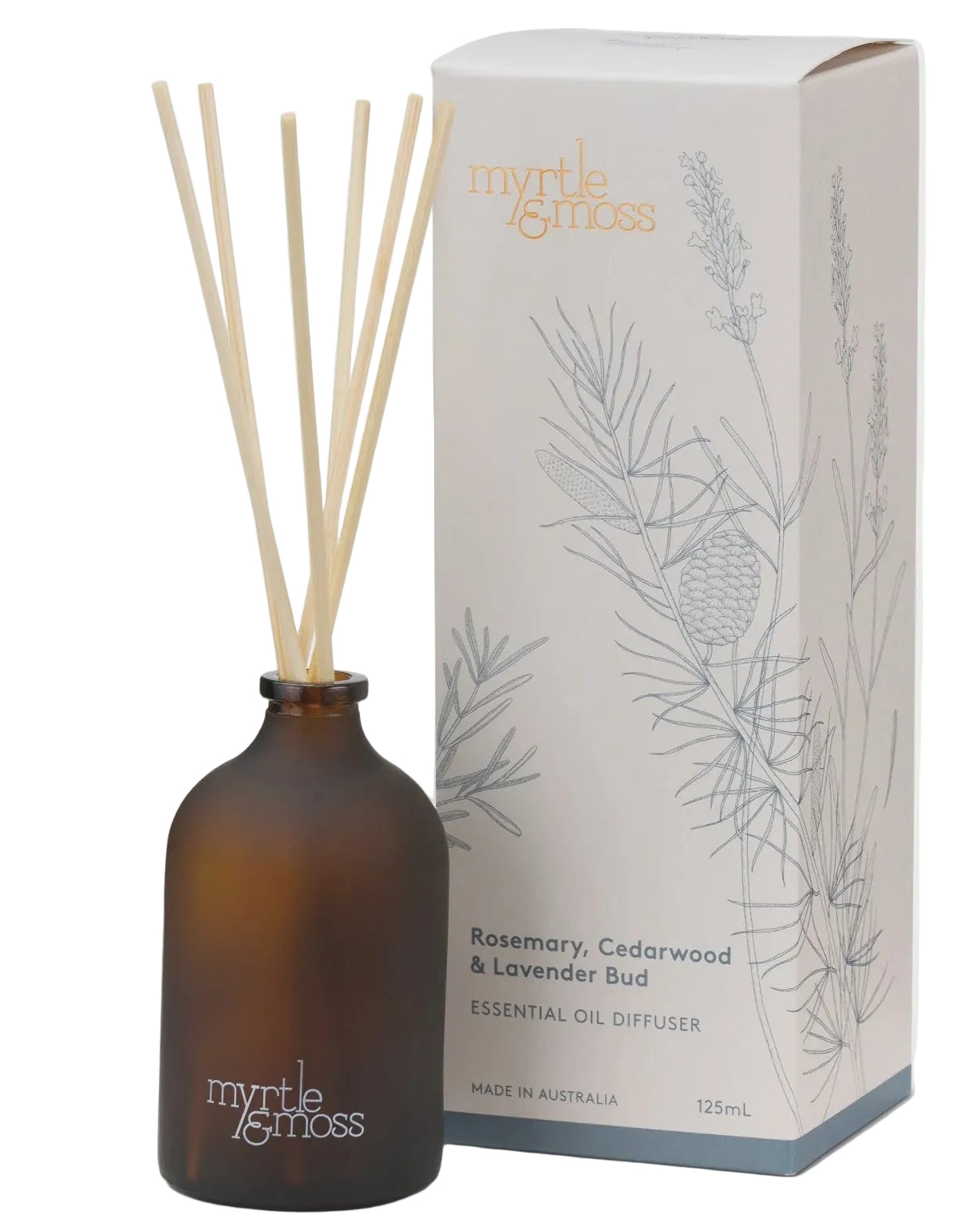 Essential Oil Diffuser Lavender Bud, Rosemary and Cedarwood - 250ml Gifts and Accessories Myrtle & Moss