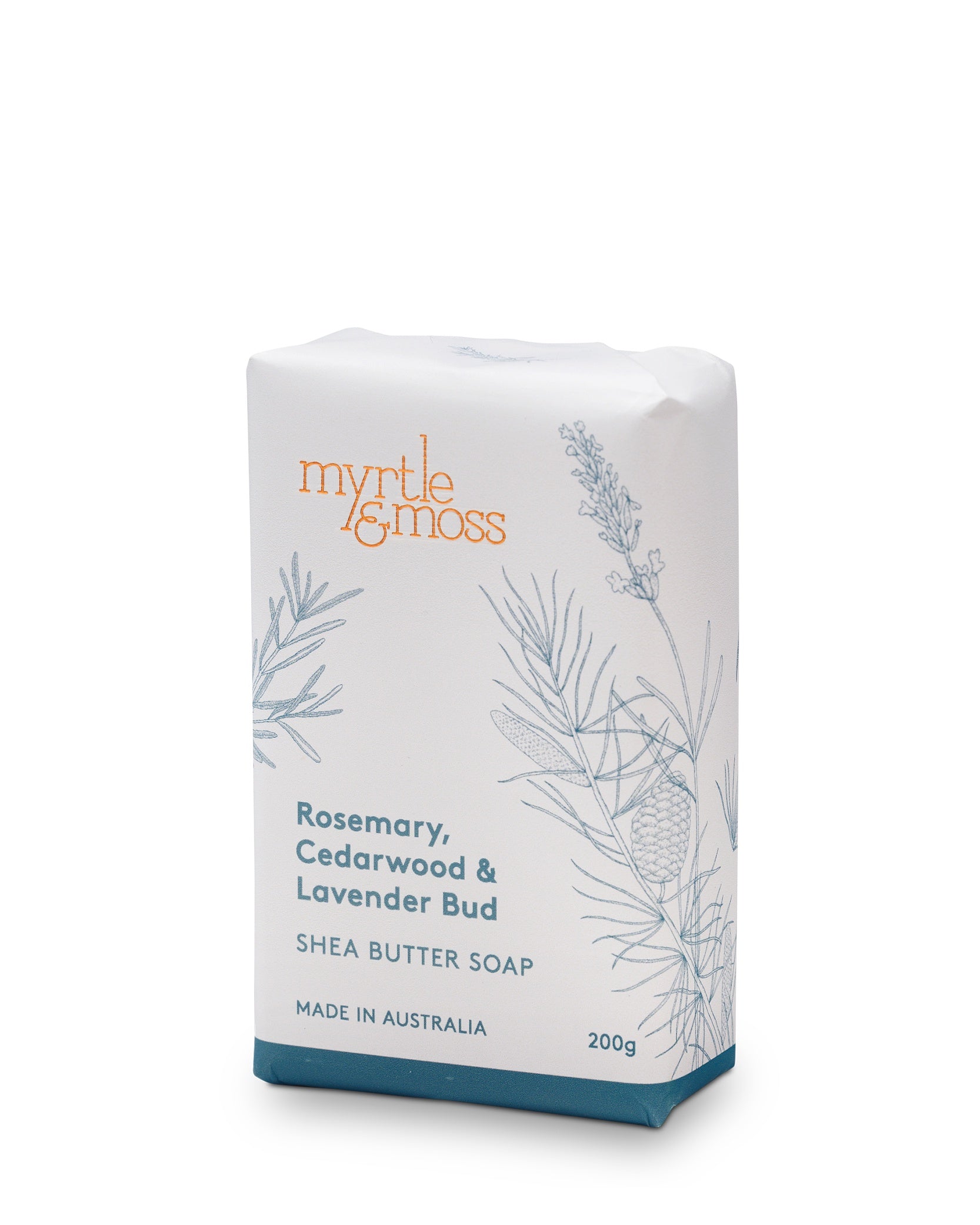 Shea Butter Soap 200g Lavender Bud, Rosemary And... Body Myrtle & Moss