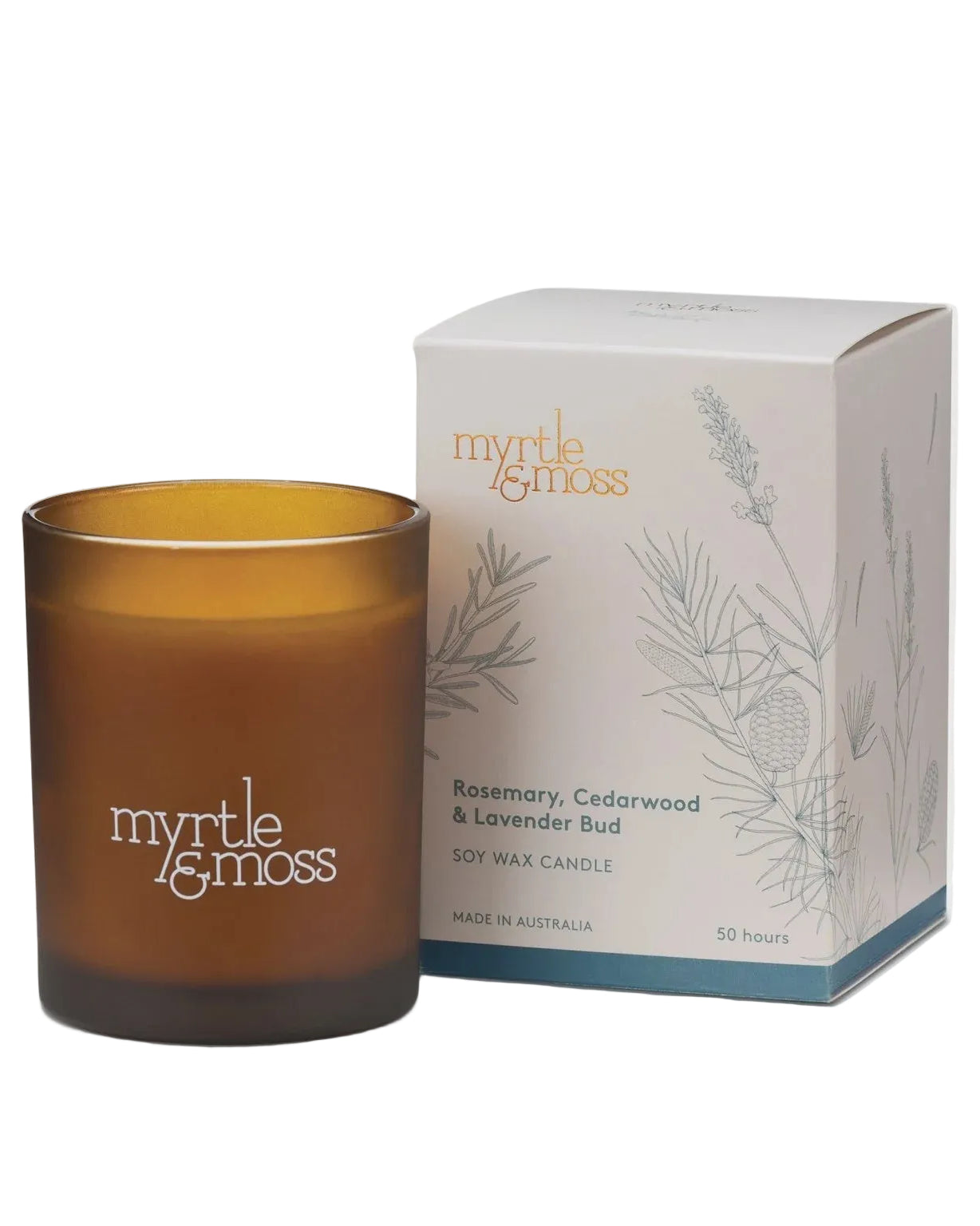 Soy Wax Candle Large Lavender Bud, Rosemary and Cedarwood Gifts and Accessories Myrtle & Moss