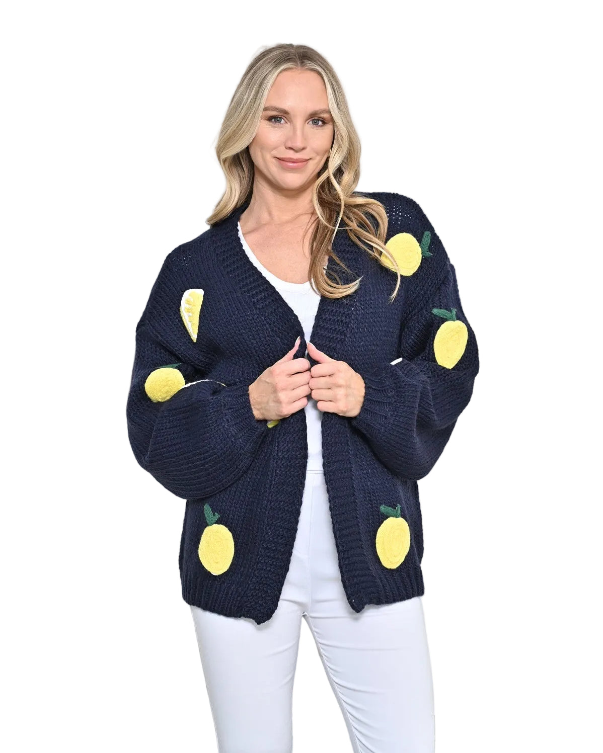 Lemon Cardigan Black Jackets New u Collection SM(6-10)