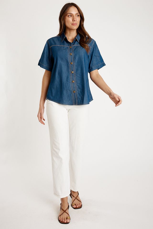 Arizona Shirt Dark Tops Ibisa